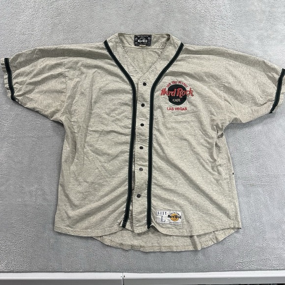 Russell Athletic Other - Hard Rock Cafe Las Vegas 90s Athletic Baseball Jersey Men's Large Button Y2K